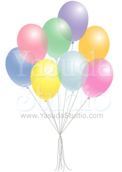 pastel balloons