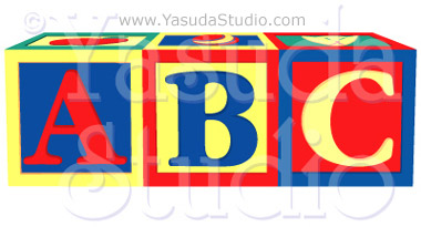 Alphabet blocks