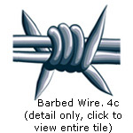 Barbed wire