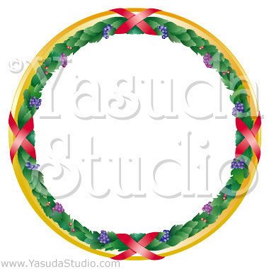 Round Frame with Garland