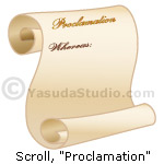 Scroll, "Proclamation"