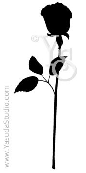 Rose Silhouette, 1 color