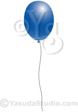 blue balloon vector art