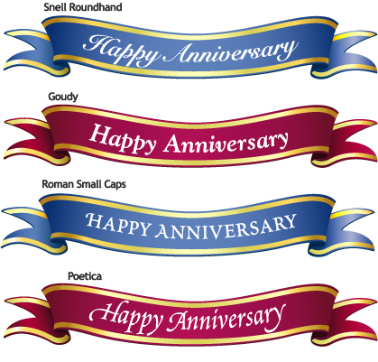 banner font