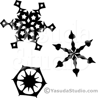 Snowflake Silhouettes - A