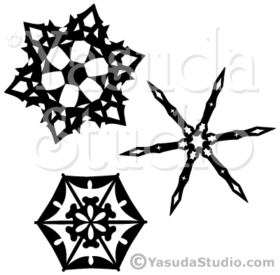 Snowflake Silhouettes - B