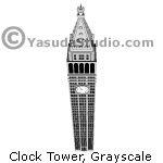 Clock Tower, GrayScale