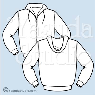 sweatshirt vector template. T-Shirt Template