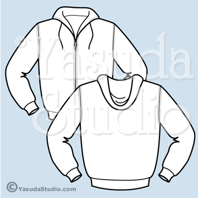 Hoodie Template Vector